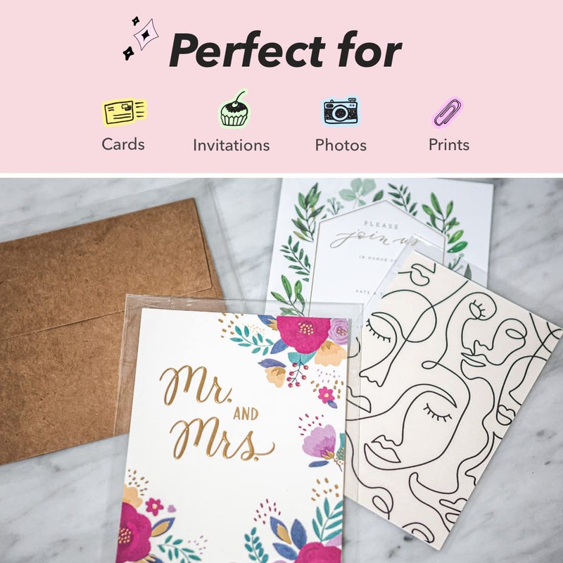 Pack It Chic - 4    X 6    (1000 Pack) Clear Resealable Cello Poly Bags - Fits 4X6 Prints, Photos, A1 Cards, Envelopes - Self Seal - Image 5